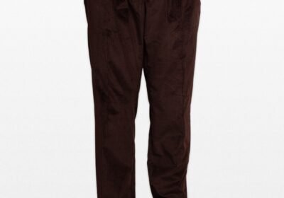 Ανδρικό-Καφέ-Drawstring-Tapered-Pants-TAGLIATORE