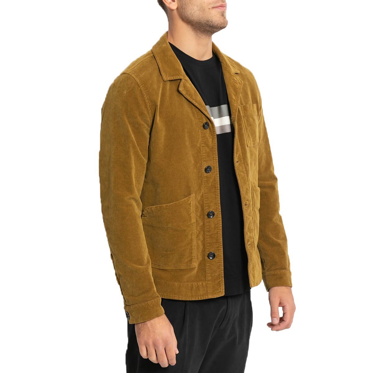 Ανδρικό Καφέ Flap Pocket Shirt OFFICINA 36