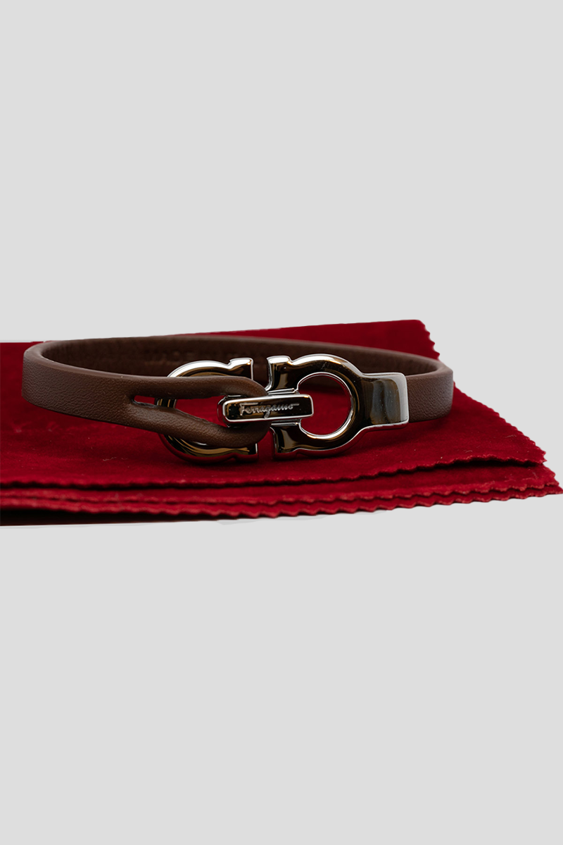 Ανδρικό-Καφέ-Gancini-bracelet-SALVATORE-FERRAGAMO