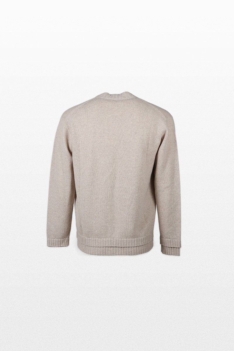 Ανδρικό Καφέ Knit Cardigan With ATOMO FACTORY