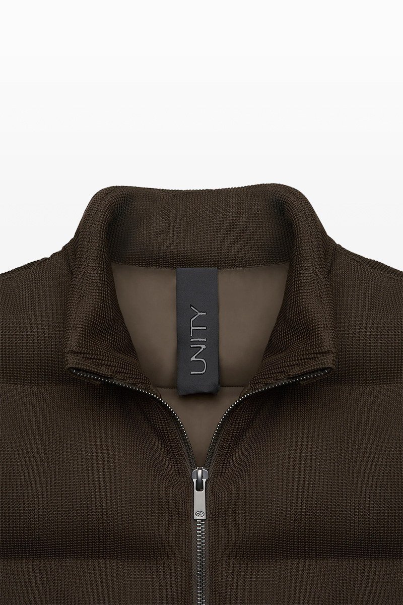 Ανδρικό Καφέ Knit Sleeveless Down UNITY