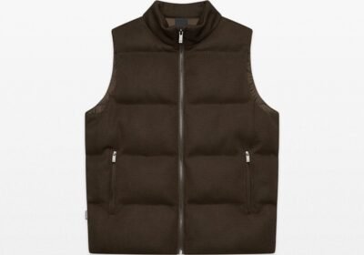 Ανδρικό-Καφέ-Knit-Sleeveless-Down-Jacket-UNITY