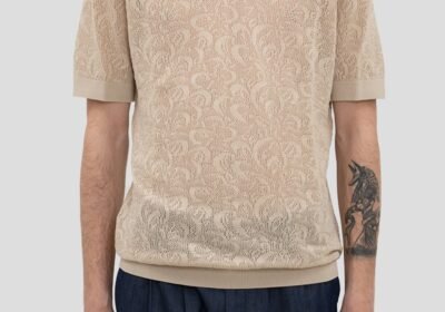 Ανδρικό-Καφέ-Knitted-Polo-In-Mercerised-Cotton-DRYKORN