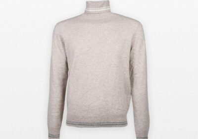 Ανδρικό-Καφέ-Knitted-Sweater-LUBIAM