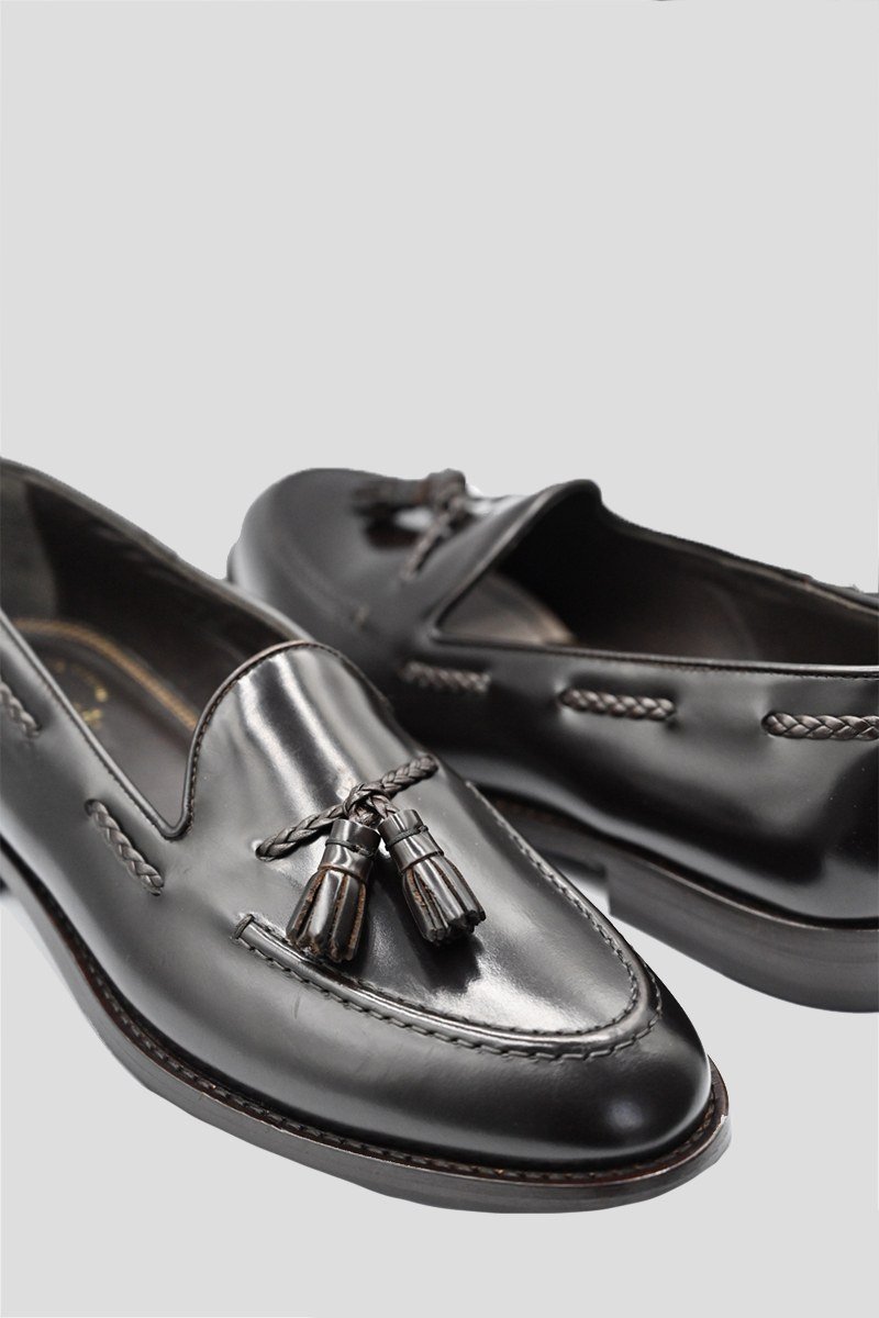 Ανδρικό Καφέ Leather Loafers In PHILIPPE LANG
