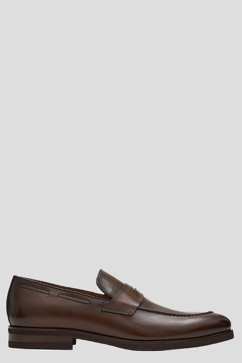 Ανδρικό-Καφέ-Leather-Loafers-PHILIPPE-LANG