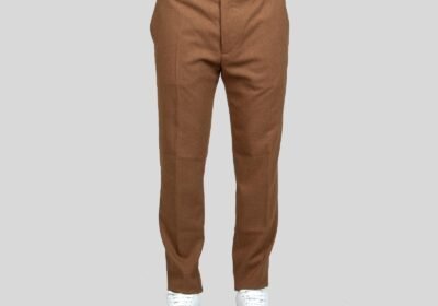 Ανδρικό-Καφέ-Light-Wool-Trousers-Brown-HOSIO