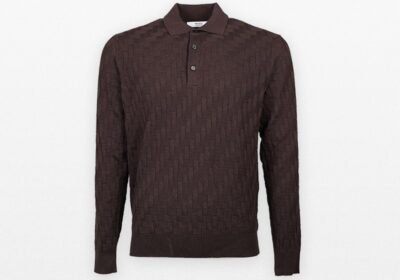 Ανδρικό-Καφέ-Long-Sleeved-Polo-Shirt-39MASQ