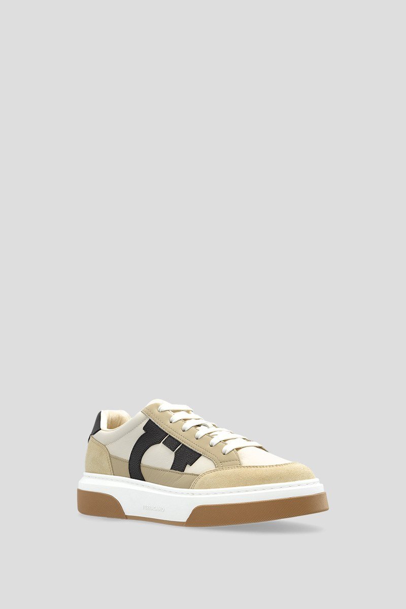 Ανδρικό Καφέ Low Cut Sneaker SALVATORE FERRAGAMO
