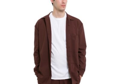 Ανδρικό-Καφέ-Milk-Chocolate-Overshirt-NE-EN-AOUT