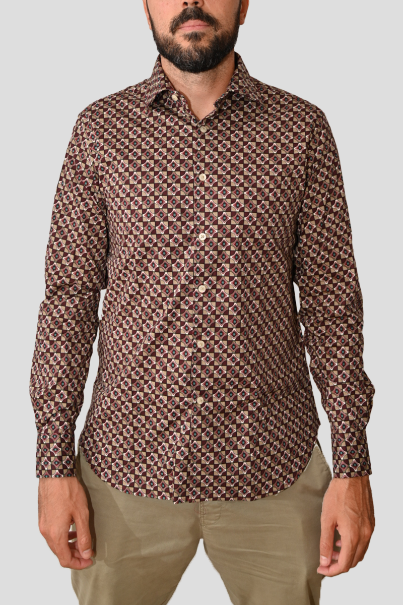 Ανδρικό-Καφέ-Shirt-In-Brown-MIRCAM