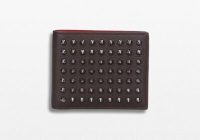 Ανδρικό-Καφέ-Studded-Bifold-Wallet-CHRISTIAN-LOUBOUTIN