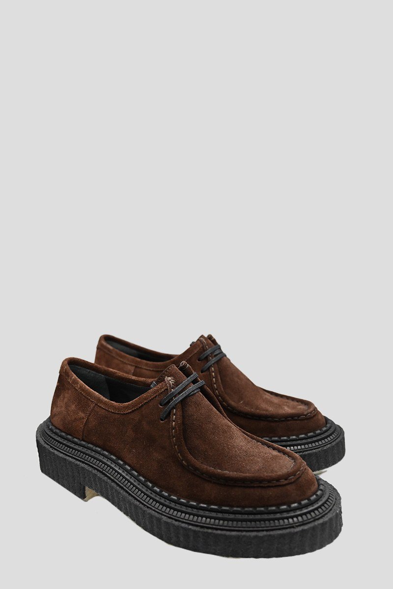 Ανδρικό Καφέ Suede Lace up ADIEU