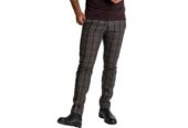 Ανδρικό Καφέ Tartan Tailored Trousers/Brown FOUR TEN