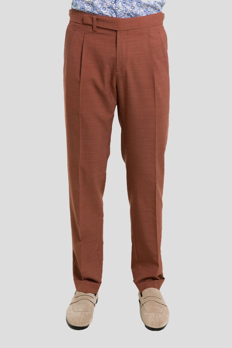 Ανδρικό-Καφέ-Terracotta-Cotton-Pants-BRIGLIA