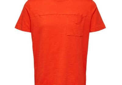 Ανδρικό-Κόκκινο-Chest-Pocket-T-Shirt-SELECTED-HOMME