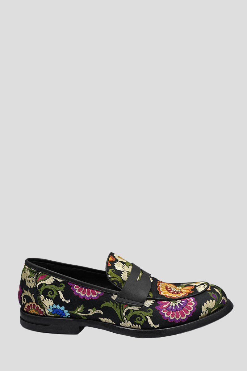 Ανδρικό-Κόκκινο-Floral-Loafers-PHILIPPE-LANG
