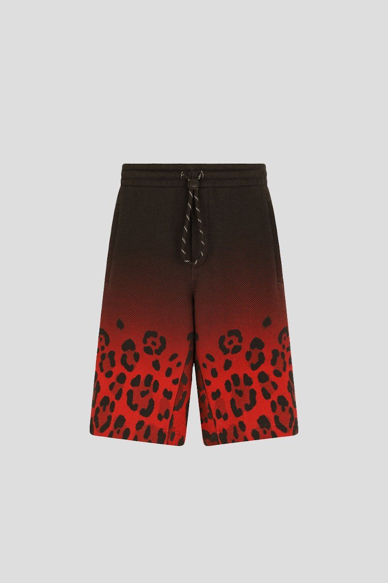 Ανδρικό Κόκκινο Jersey Leopard Jogging DOLCE&GABBANA