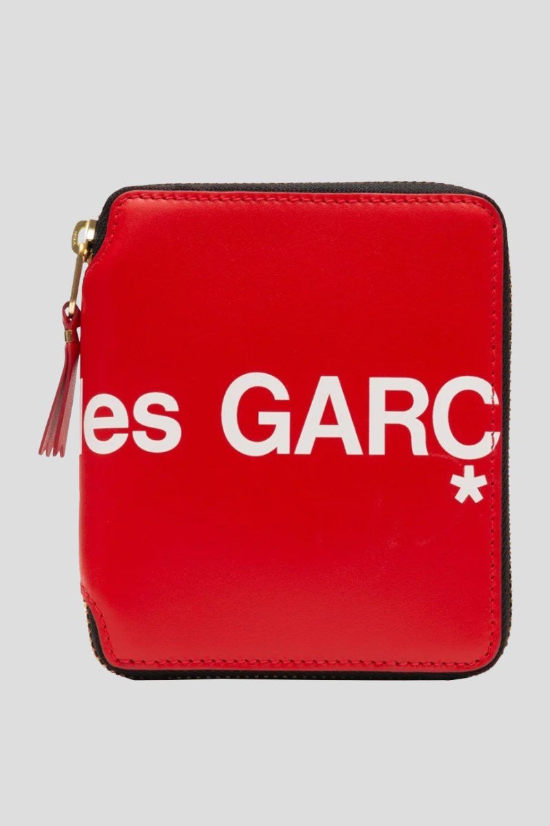 Ανδρικό-Κόκκινο-Logo-Print-Wallet-In-Red-COMME-DES-GARCONS-SHIRT
