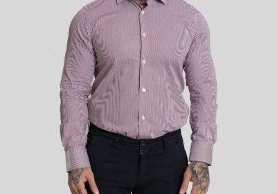 Ανδρικό-Κόκκινο-Red-Cotton-Shirt-Mircam-MIRCAM