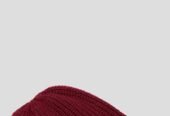 Ανδρικό Κόκκινο Ribbed Cashmere Beanie/Bordeaux RAFFAELLO BETTINI