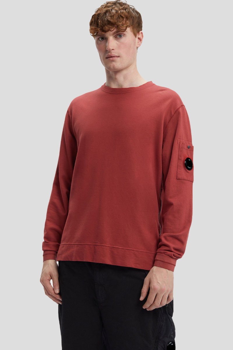 Ανδρικό Κόκκινο Side Zip Sweatshirt C.P. COMPANY