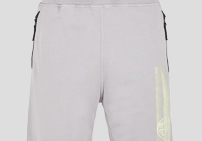 Ανδρικό-Λευκό-66865-Stripes-Three-Print-Bermuda-STONE-ISLAND