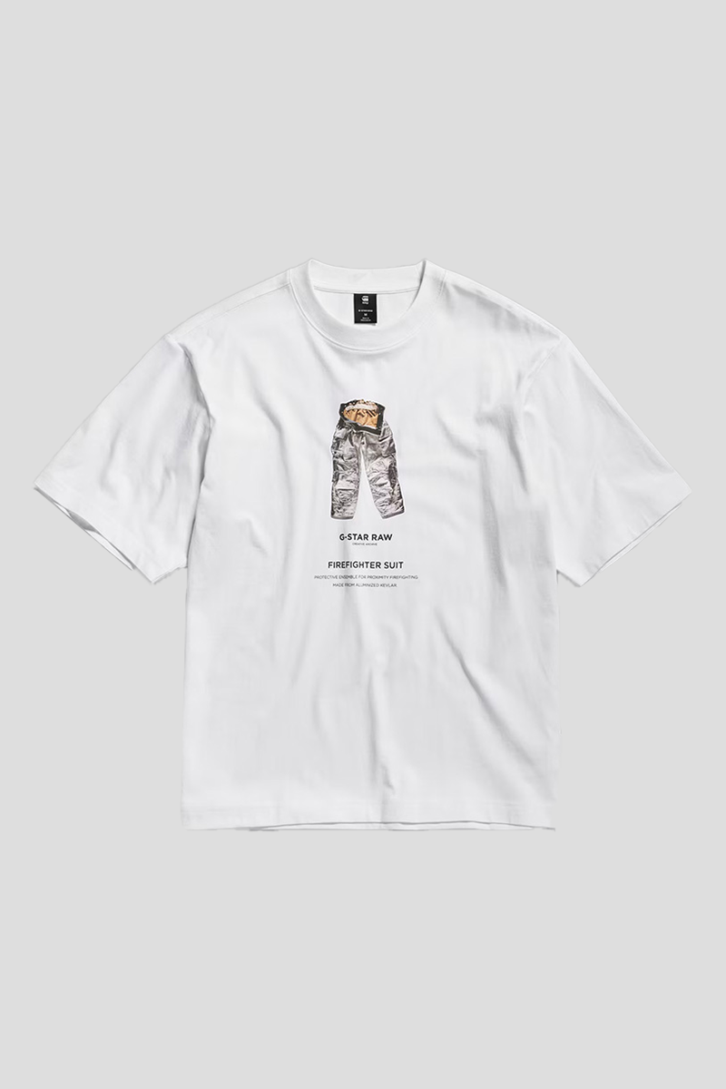 Ανδρικό-Λευκό-Archive-Print-Boxy-T-Shirt-G-STAR