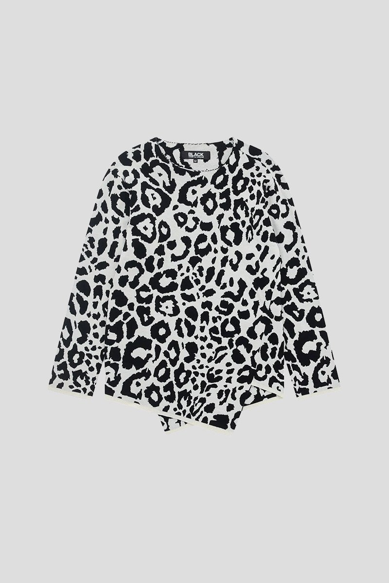 Ανδρικό-Λευκό-Asymmetric-Sweater-BLACK-COMME-DES-GARCONS