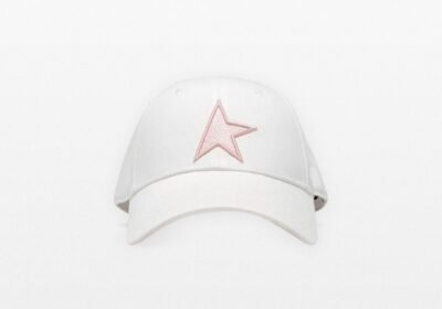 Ανδρικό-Λευκό-Baseball-Cap-With-Star-GOLDEN-GOOSE