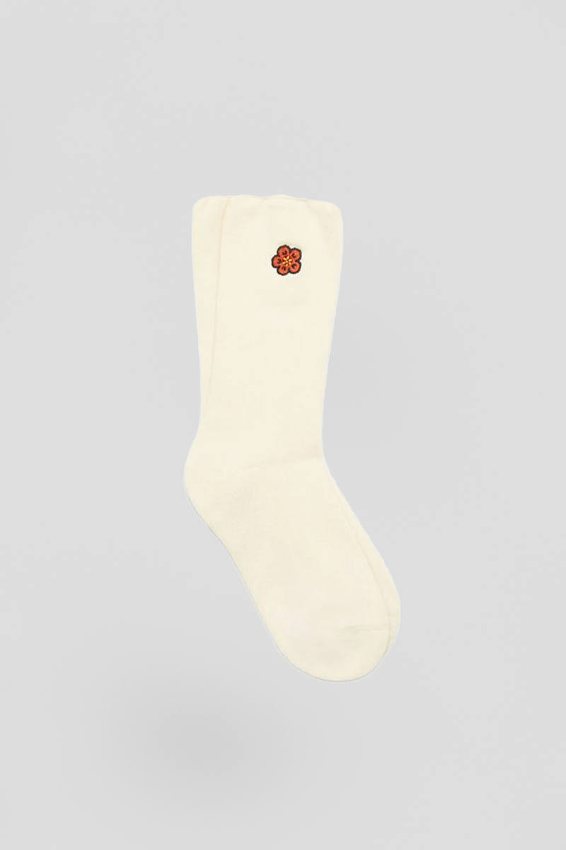 Ανδρικό-Λευκό-Boke-Flower-Crest-SocksWhite-KENZO