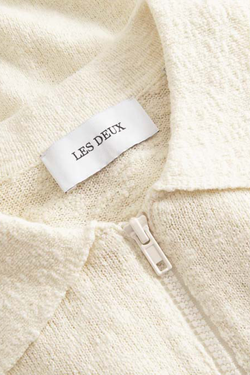 Ανδρικό Λευκό Brad Zipper Polo LES DEUX