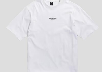 Ανδρικό-Λευκό-Center-Chest-Boxy-T-shirt-In-White-G-STAR