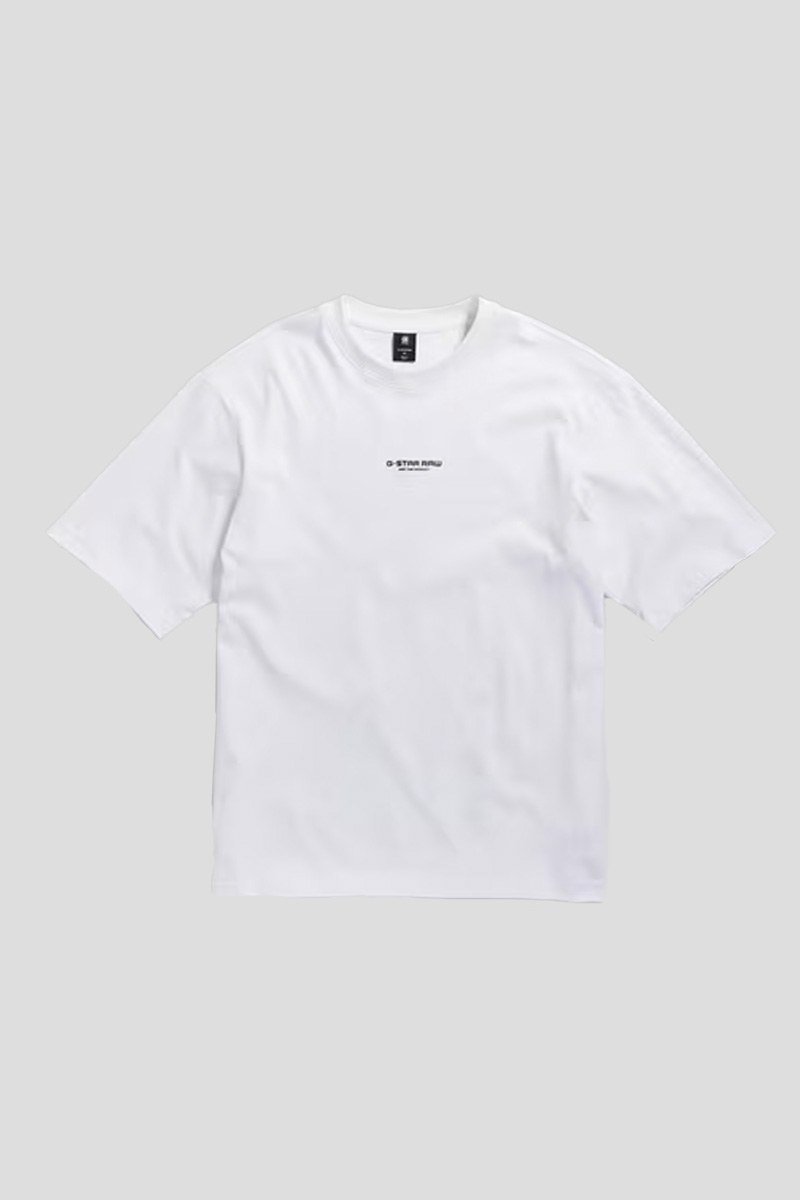 Ανδρικό-Λευκό-Center-Chest-Boxy-T-shirt-In-White-G-STAR
