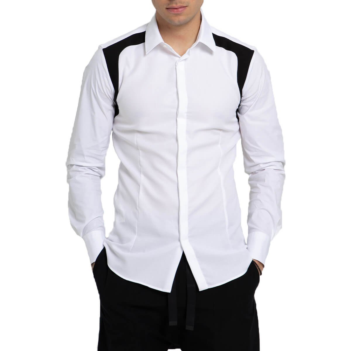 Ανδρικό Λευκό Classic Collar Shirt NEIL BARRETT