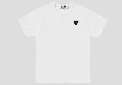 Ανδρικό-Λευκό-Classic-Play-T-shirt-COMME-DES-GARCONS-PLAY