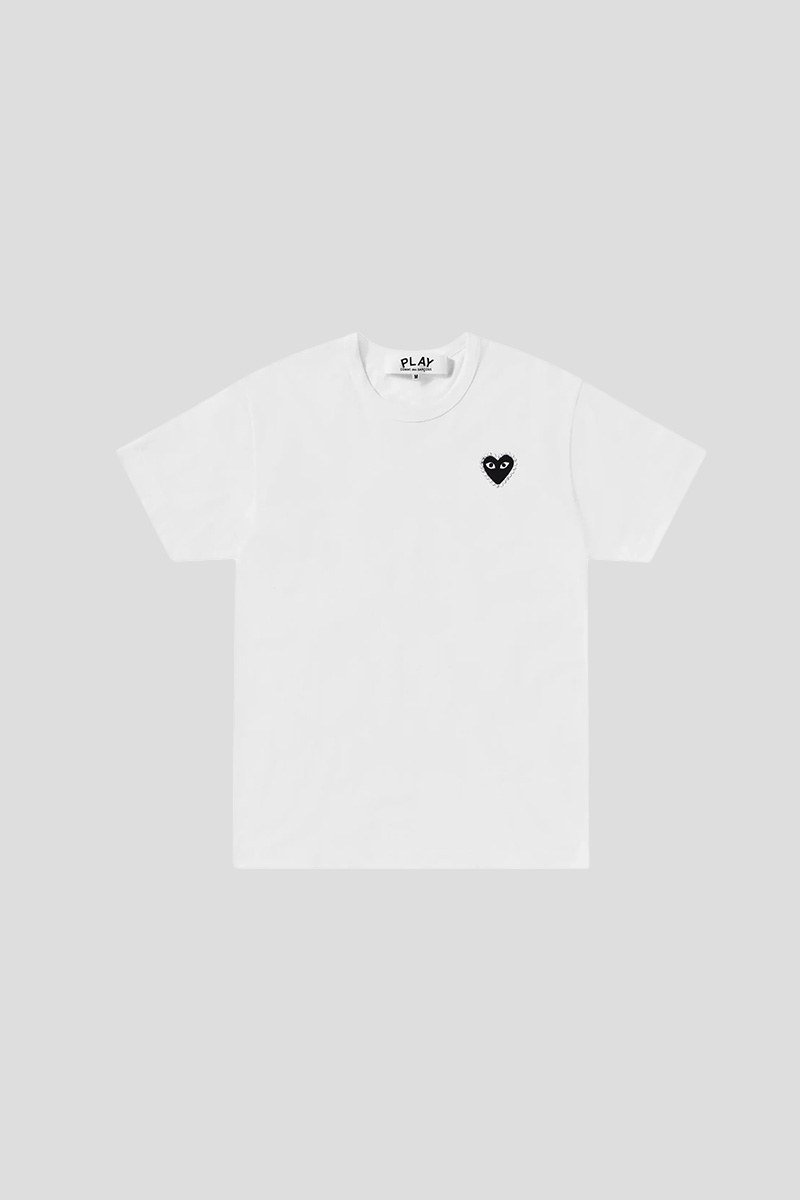Ανδρικό-Λευκό-Classic-T-Shirt-COMME-DES-GARCONS-PLAY