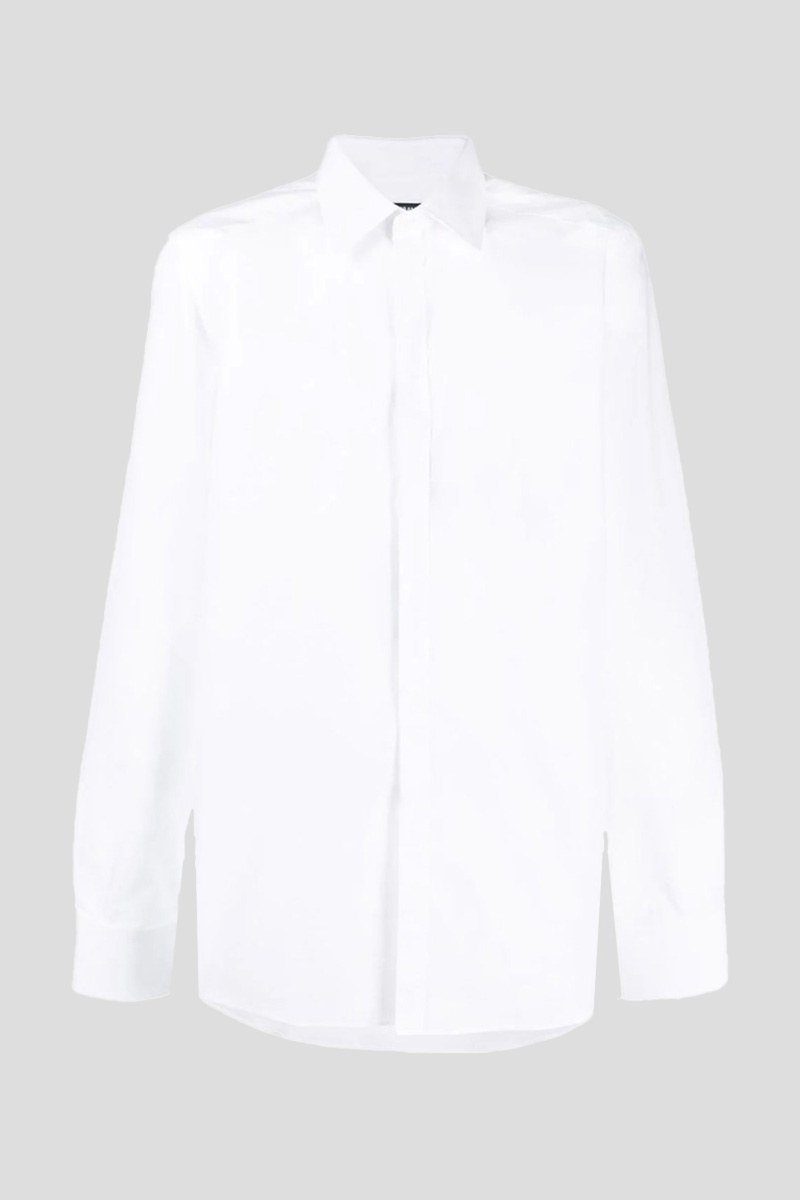 Ανδρικό-Λευκό-Cotton-Long-Sleeve-ShirtWhite-DOLCEGABBANA