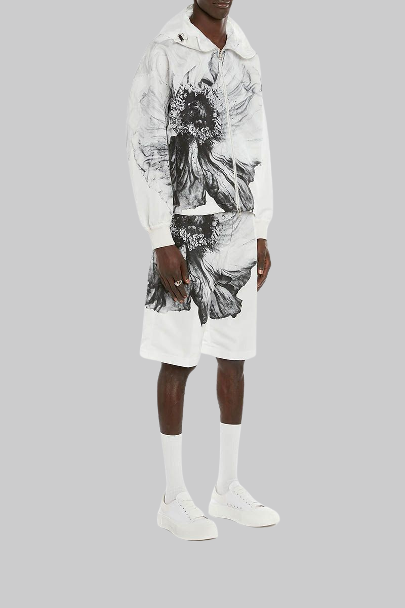 Ανδρικό Λευκό Flower Print Polyfaille ALEXANDER MCQUEEN