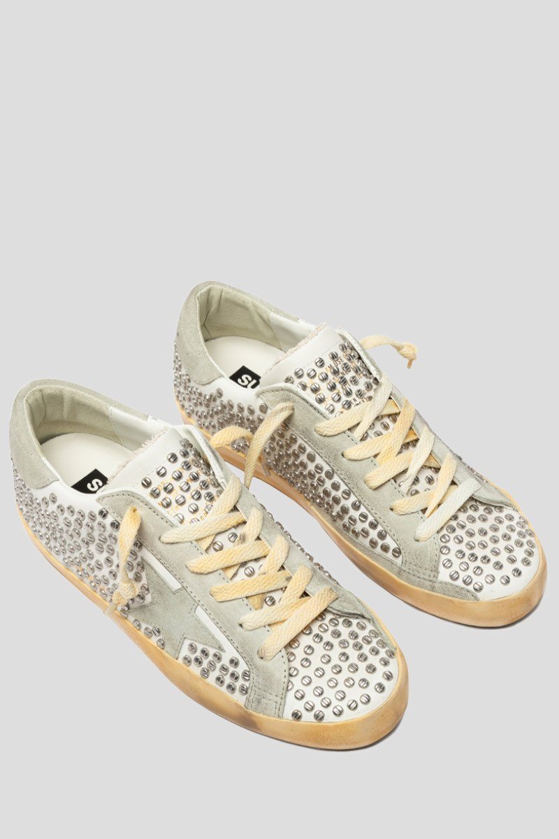Ανδρικό Λευκό Glitter Star Super GOLDEN GOOSE