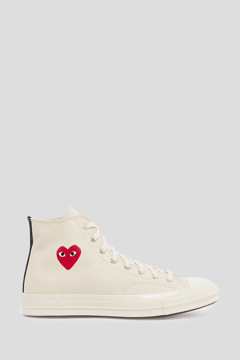 Ανδρικό-Λευκό-Hi-Top-All-Star-White-Sole-COMME-DES-GARCONS-PLAY