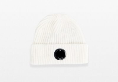 Ανδρικό-Λευκό-Knitted-Beanie-In-White-C.P.-COMPANY