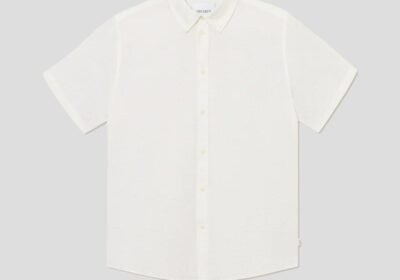 Ανδρικό-Λευκό-Kris-Linen-SS-Shirt-LES-DEUX