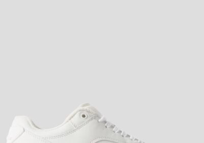 Ανδρικό-Λευκό-Leather-Snekaers-In-White-SAINT-LAURENT