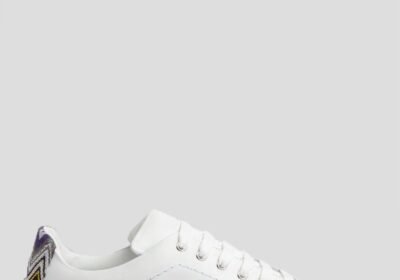 Ανδρικό-Λευκό-Leather-Trainers-With-Chevron-Knit-Details-MISSONI