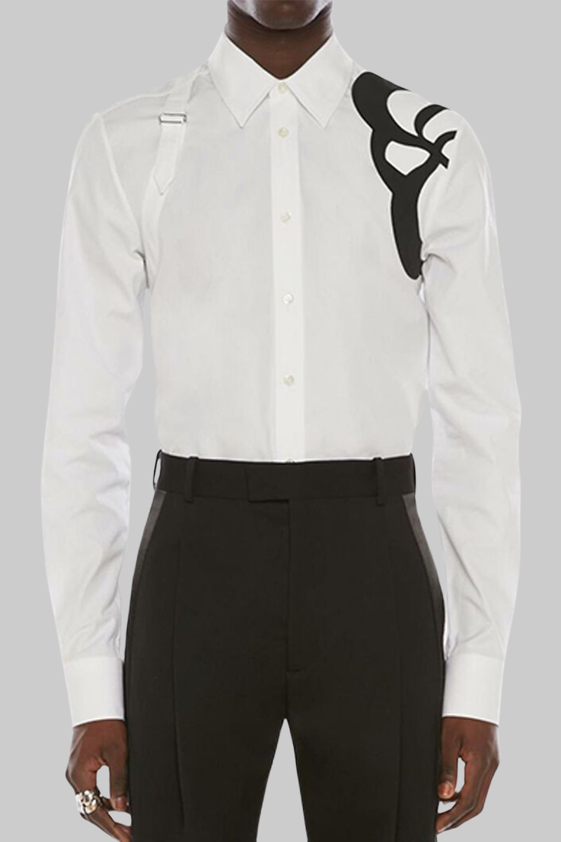 Ανδρικό Λευκό Logo Embroidery Harness ALEXANDER MCQUEEN