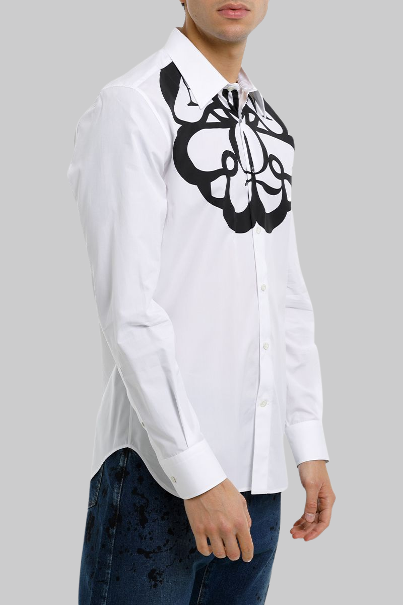 Ανδρικό Λευκό Logo Long Sleeved ALEXANDER MCQUEEN