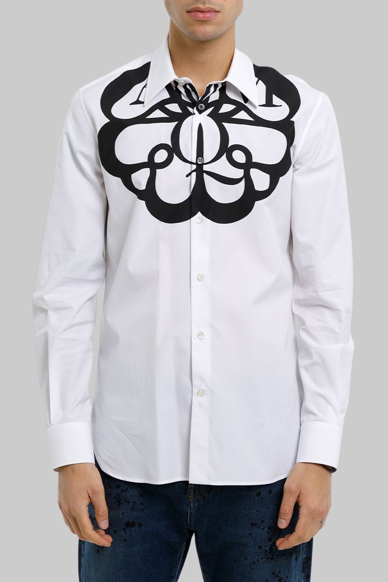 Ανδρικό Λευκό Logo Long Sleeved ALEXANDER MCQUEEN