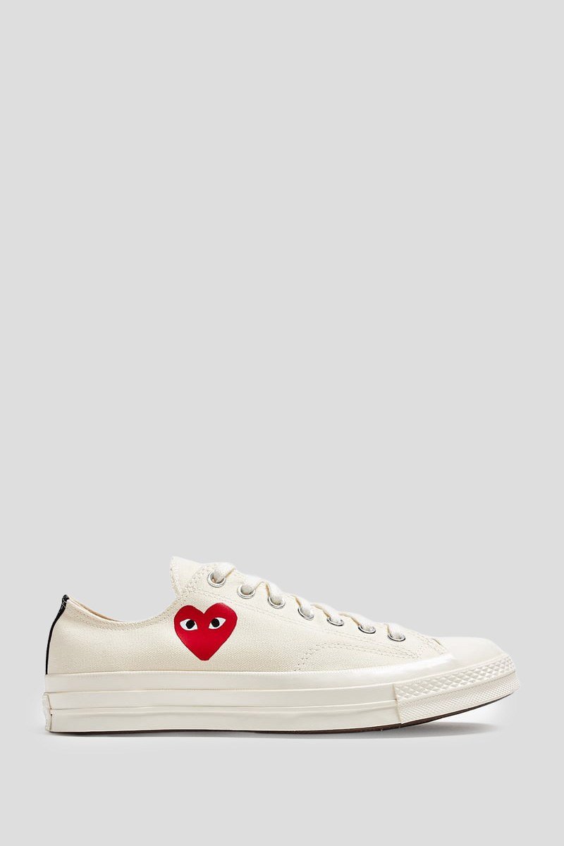 Ανδρικό-Λευκό-Low-All-Star-White-Sole-Sneakers-COMME-DES-GARCONS-PLAY