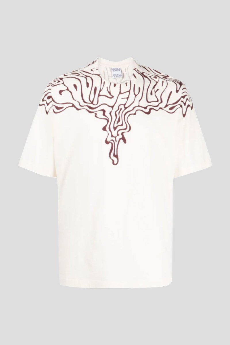 Ανδρικό Λευκό Melt Feathers Tee MARCELO BURLON
